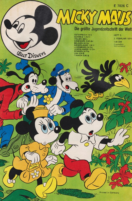 Micky Maus Revista Alemanha 1974-05 – Walt Disney – Edição original