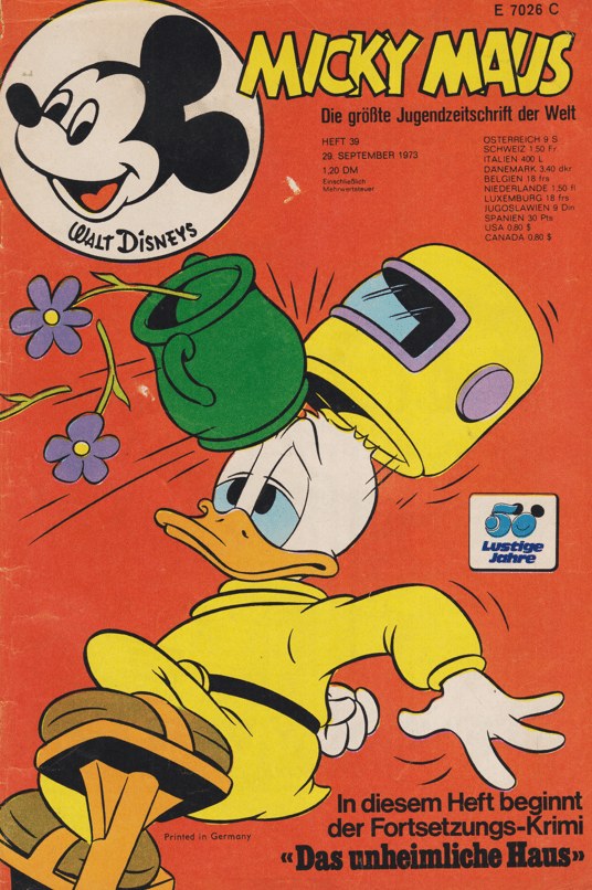 Micky Maus Tijdschrift Duitsland 1973-39 – Donald Duck Micky Maus – Originele uitgave