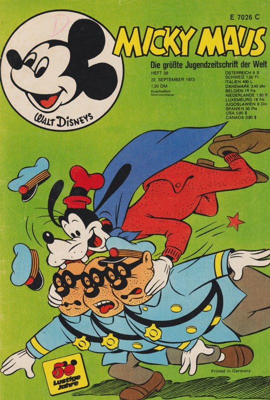 Micky Maus Tijdschrift Duitsland 1973-38 – Micky Maus Goofy – Originele uitgave