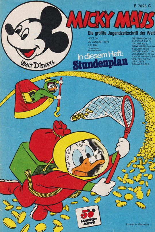 Micky Maus Tijdschrift Duitsland 1973-34 – Donald Duck – Originele uitgave