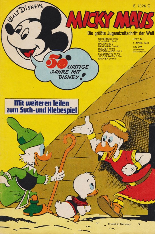 Micky Maus Rivista Germania 1973-14 – Micky Maus Donald Duck Dagobert Duck – Edizione originale