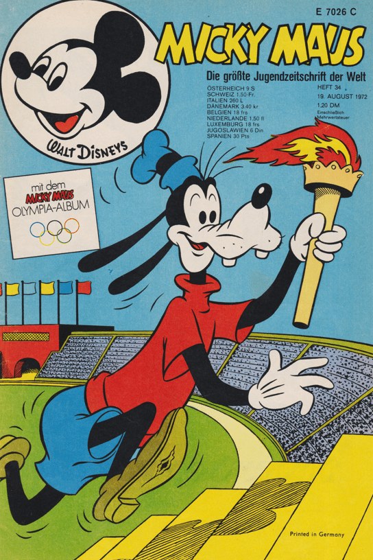Micky Maus Revista Alemanha 1972-34 – Goofy Micky Maus – Edição original
