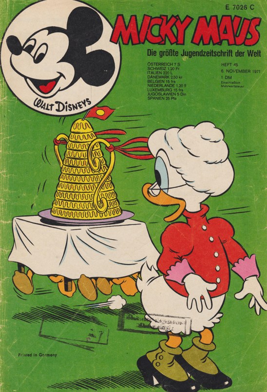 Micky Maus Magazine Allemagne 1971-45 – Mickey Mouse Donald Duck – Édition originale