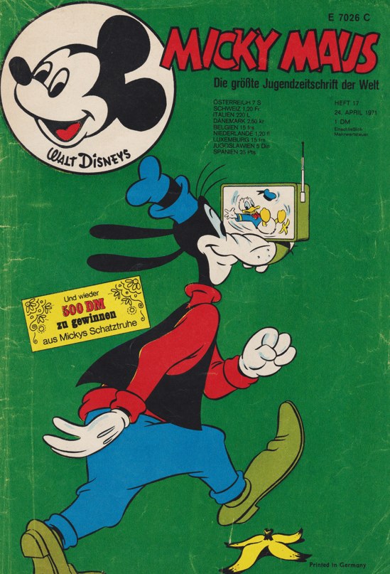Micky Maus Tijdschrift Duitsland 1971-17 – Goofy Mickey Mouse Donald Duck – Originele uitgave