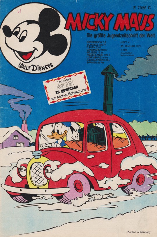 Micky Maus Tijdschrift Duitsland 1971-04 – Donald Duck Micky Maus – Originele uitgave