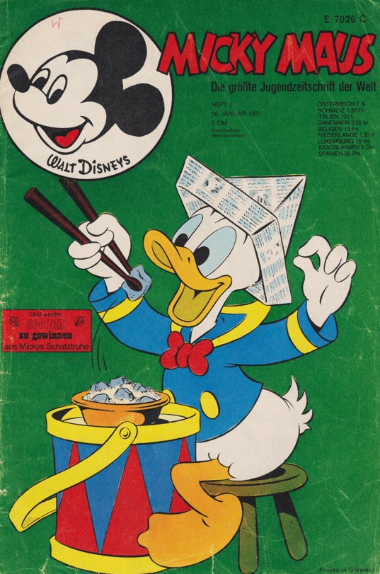 Micky Maus Magazine Germany 1971-03 – Donald Duck Mickey Mouse – Original Print Issue