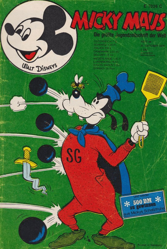 Micky Maus Magazine Allemagne 1970-44 – Goofy Mickey Mouse – Édition originale