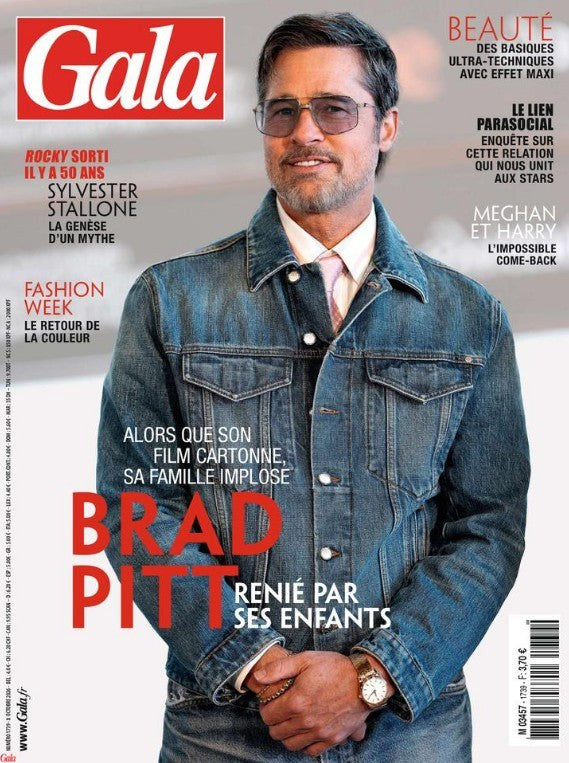 Gala Magasin Frankrig 2026 Brad Pitt Sylvester Stallone Meghan Markle Prince Harry Originaludgave