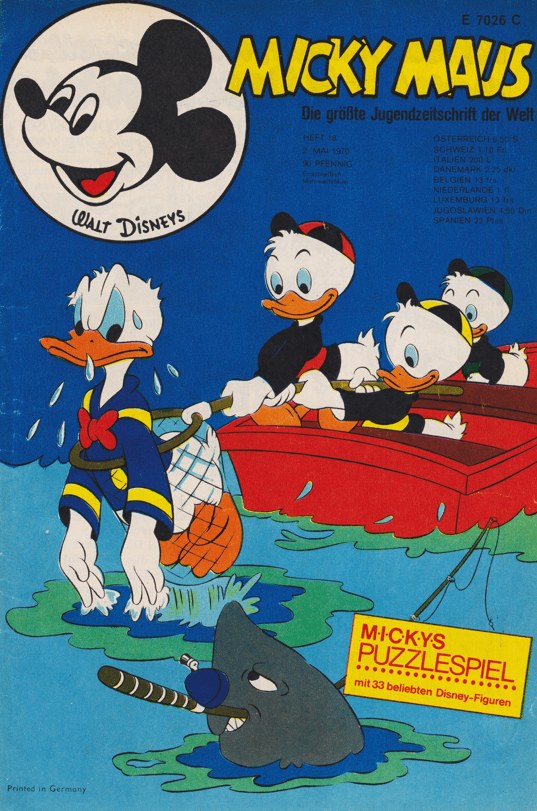 Micky Maus Magazin Deutschland 1970-18 Donald Duck Huey Dewey Louie