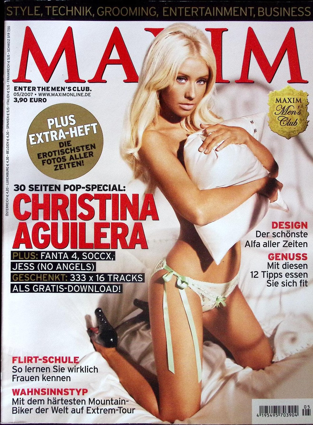 Maxim Revista USA 2007-05 – Christina Aguilera Jess (No Angels) Fanta 4 Soccx No Angels – Edição original