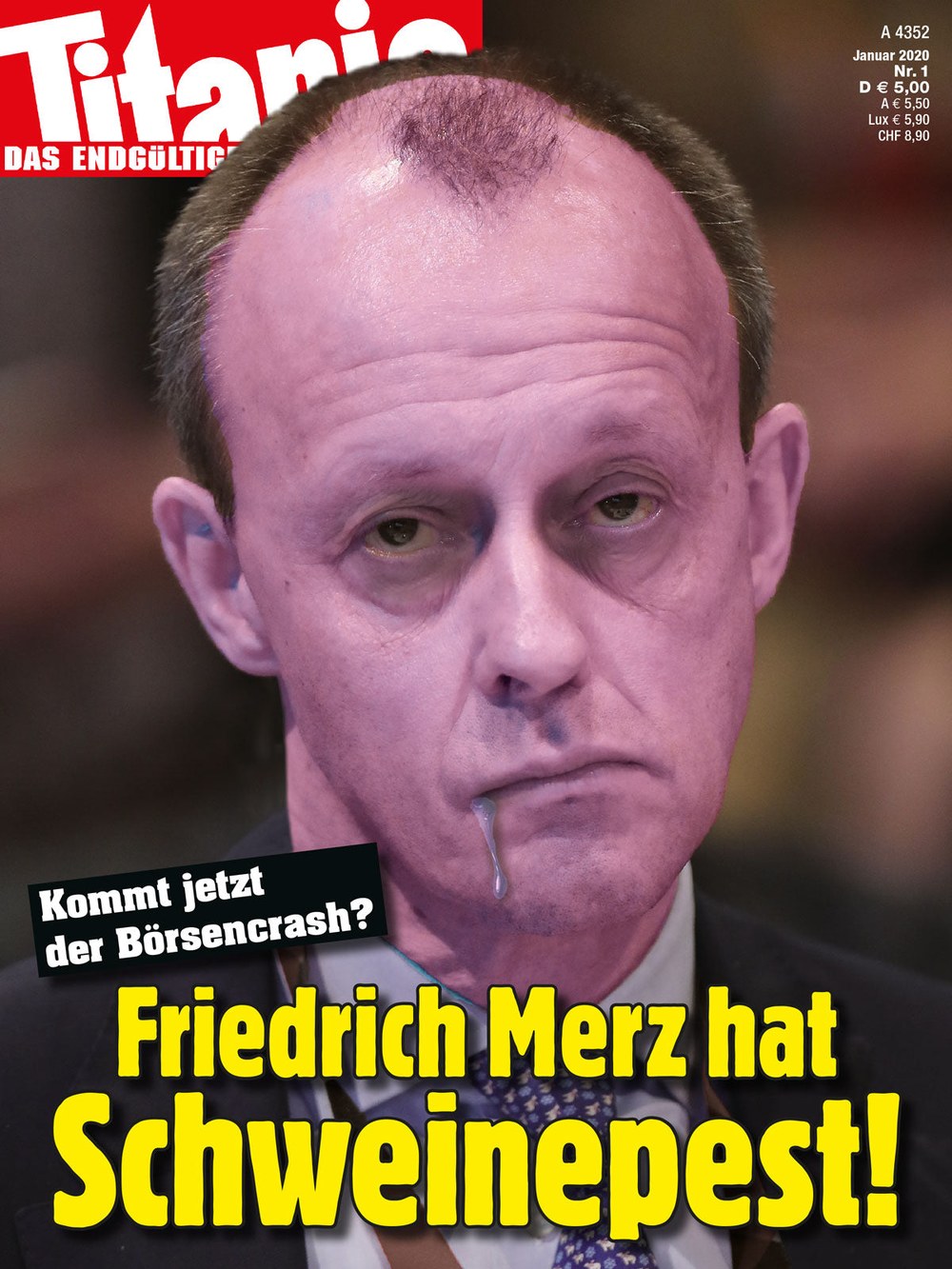 Titanic Magazine Allemagne 2020-01 – Friedrich Merz – Édition originale