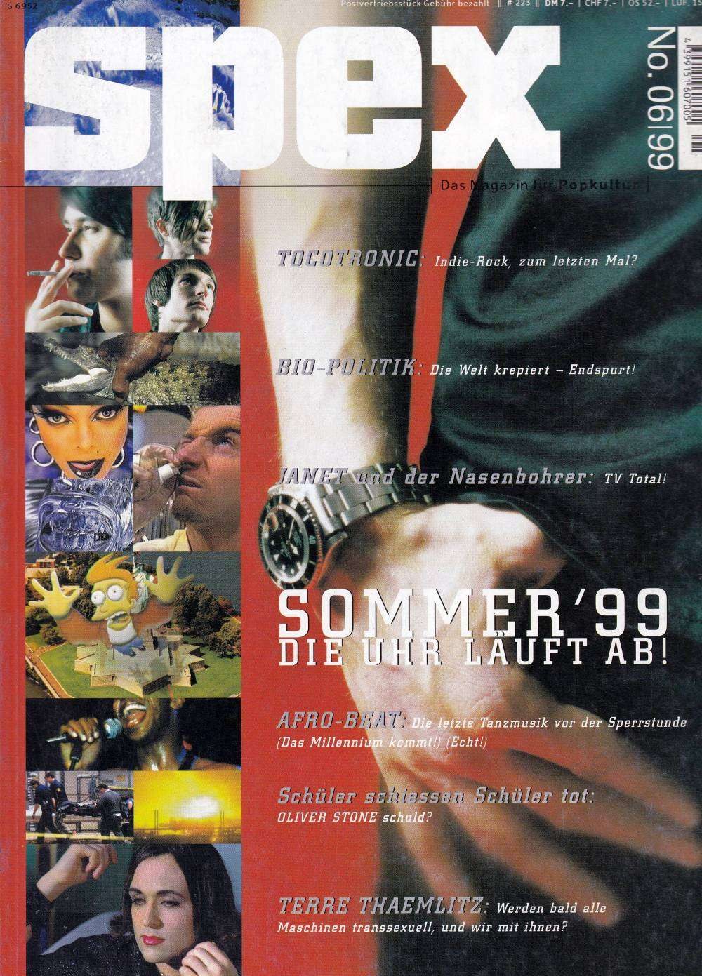 Spex Magazin Deutschland 1999-06 Tocotronic Janet Jackson Terre Thaemlitz Oliver Stone
