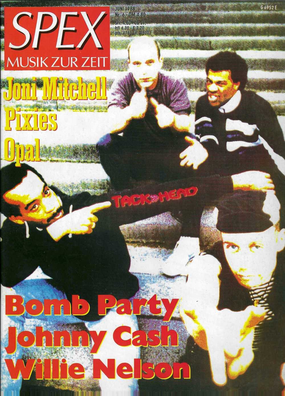 Spex Magazin Deutschland 1988-06 Tackhead Joni Mitchell Pixies Opal Bomb Party