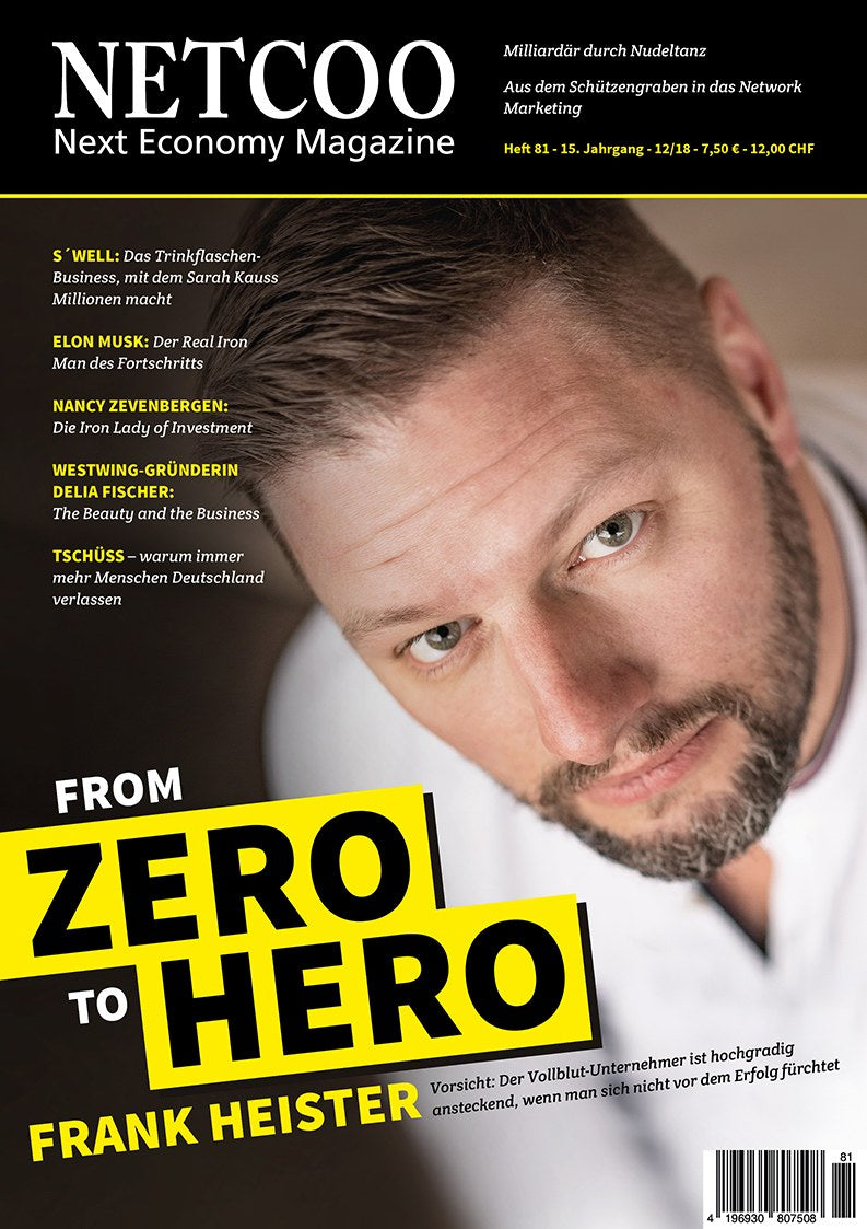 Netcoo Magazin Deutschland 2018-12 Frank Heister Elon Musk Nancy Zevenbergen Delia Fischer Sarah Kauss