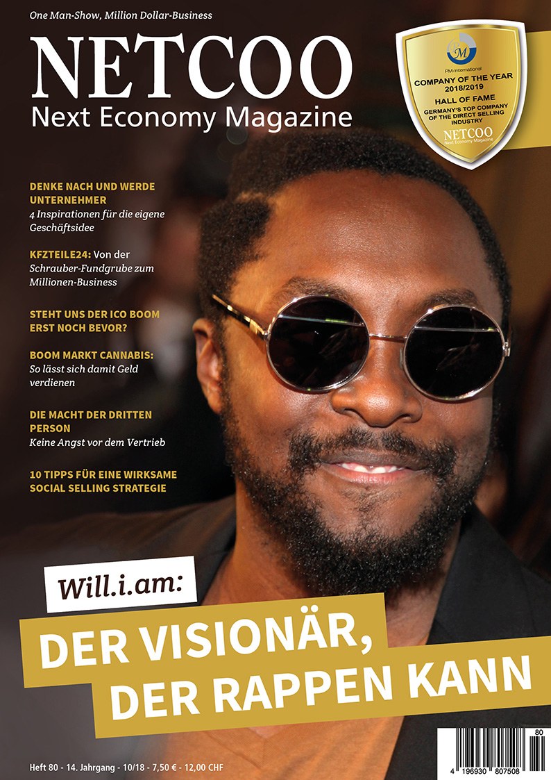 Netcoo Magazine Allemagne 2018-10 – Will.i.am – Édition originale