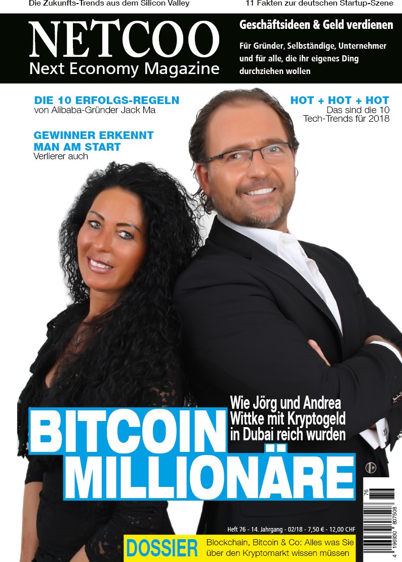 Netcoo Lehti Saksa 2018-02 – Jörg Wittke Andrea Wittke Jack Ma – Alkuperäinen painos