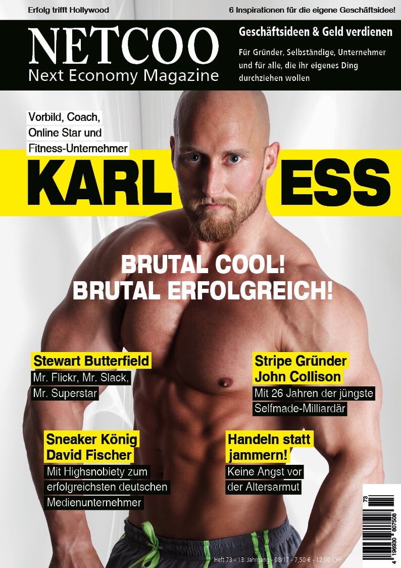 Netcoo Magazine Allemagne 2017-08 – Karl Ess Stewart Butterfield John Collison David Fischer – Édition originale