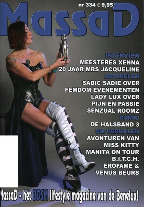 Massad Magazine Pays-Bas 2025 Meesteres Xenna Mrs Jacqueline Sadic Sadie Lady Lux Miss Kitty Édition originale