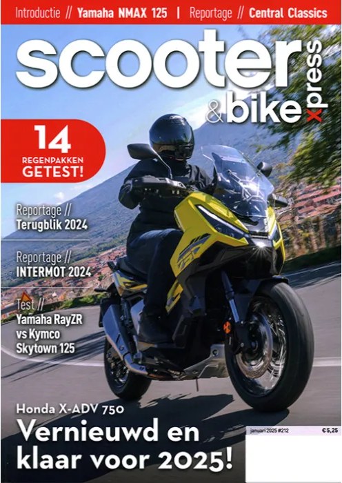 Scooter & Bikexpress 2025-212 Honda X-adv 750 Yamaha NMAX 125 Yamaha RayZR