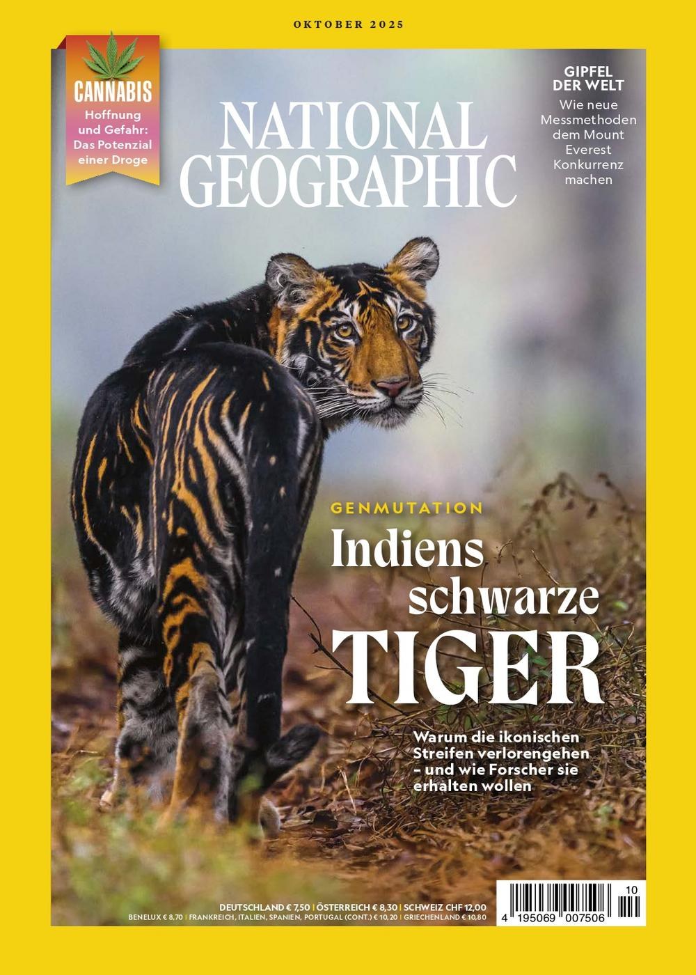 National Geographic Magazin Deutschland 2025-10 Schwarzer Tiger Indien Genmutation