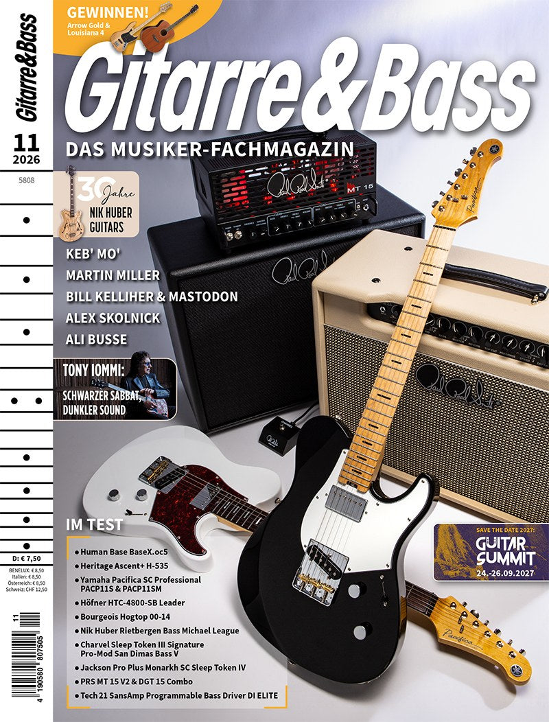 Gitarre & Bass Revista Alemania 2026-11 – Keb' Mo' Martin Miller Bill Kelliher Alex Skolnick Ali Busse – Edición original