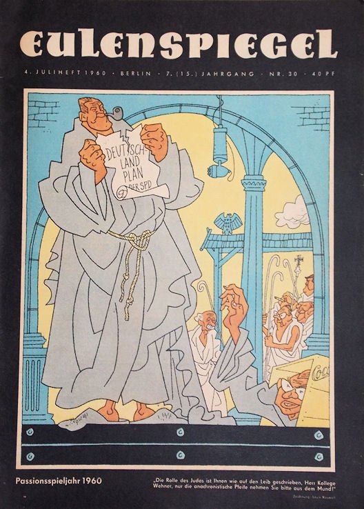 Eulenspiegel Rivista Germania 1960-30 – Herbert Wehner – Edizione originale