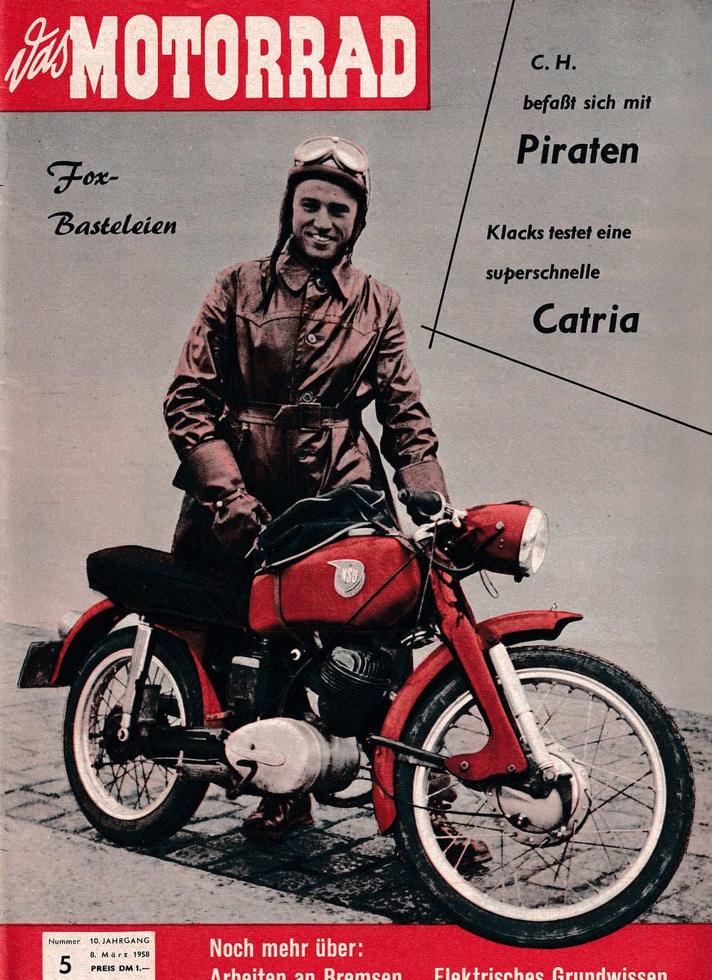 Motorrad Magazine Germany 1958-05 Original Print Issue