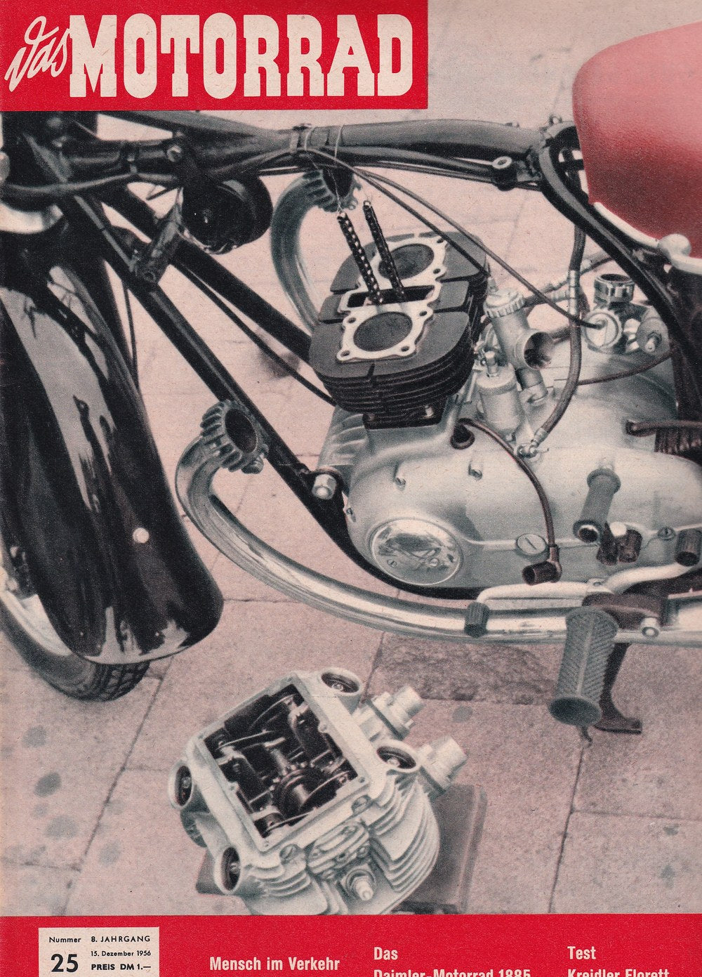 Motorrad Magazine Germany 1956-25 Original Print Issue