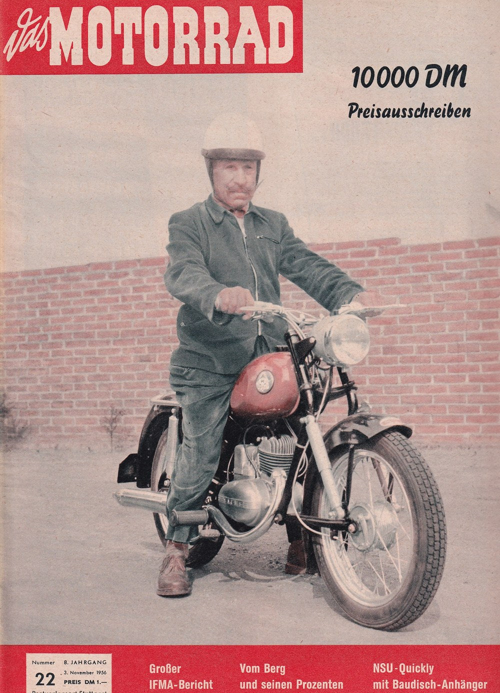 Motorrad Magazine Allemagne 1956-22 Édition originale