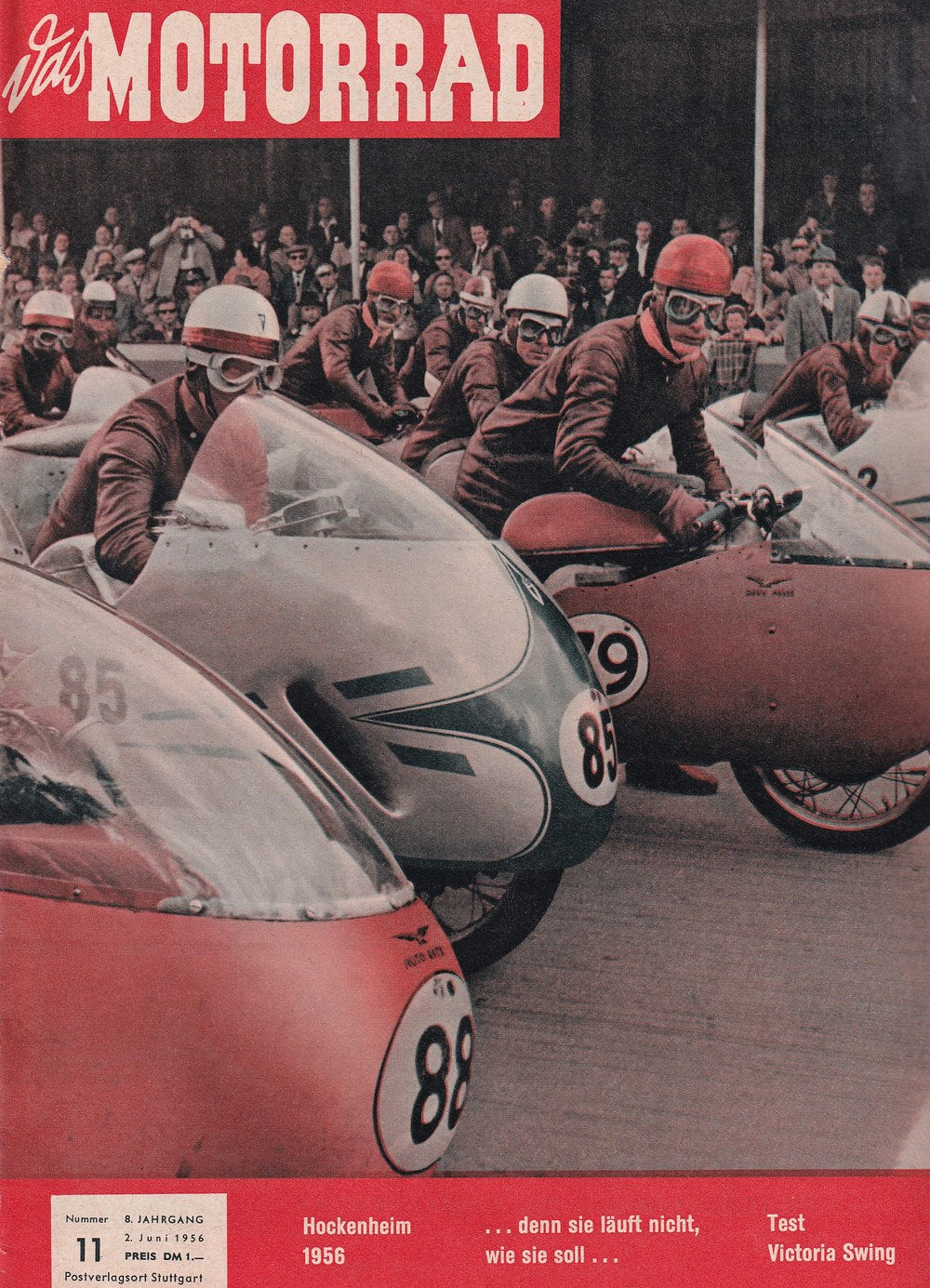 Motorrad Revista Alemania 1956-11 Edición original