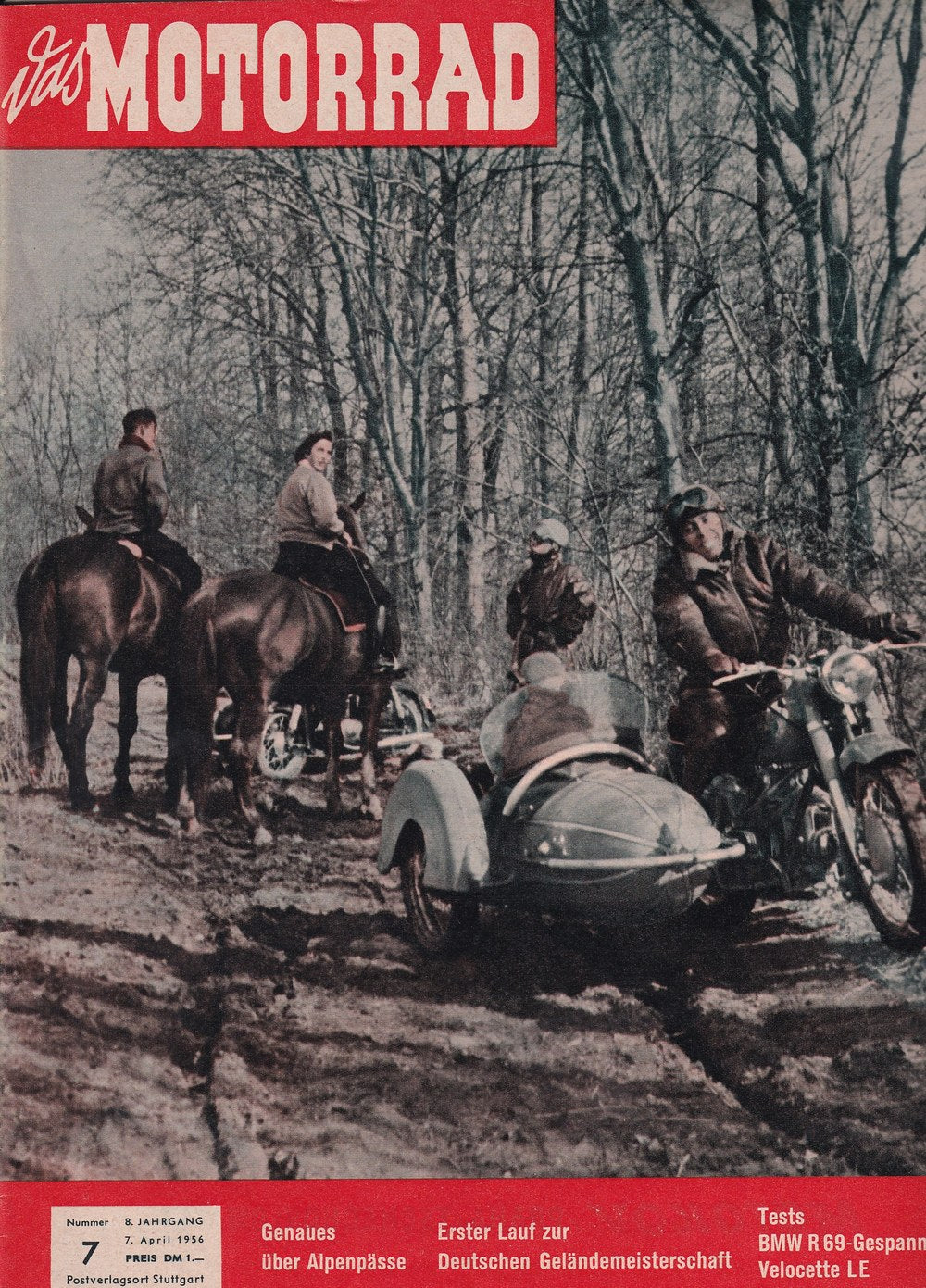 Motorrad Revista Alemania 1956-07 Edición original
