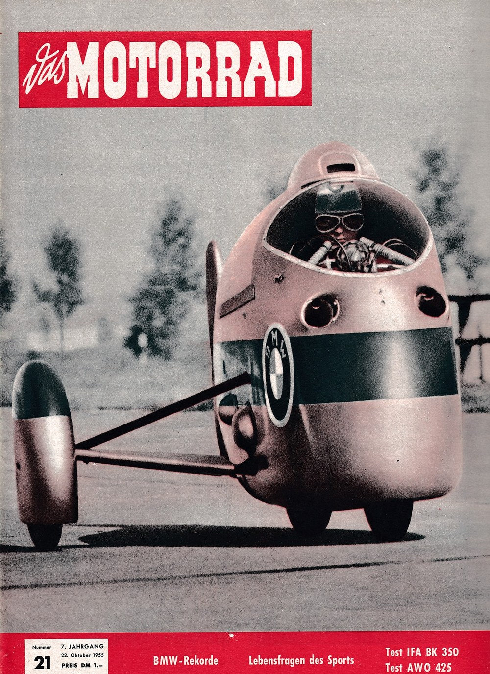Motorrad Revista Alemania 1955-21 Edición original