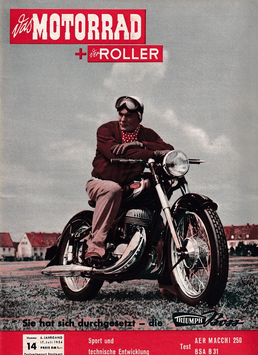 Motorrad Magazine Germany 1954-14 Original Print Issue