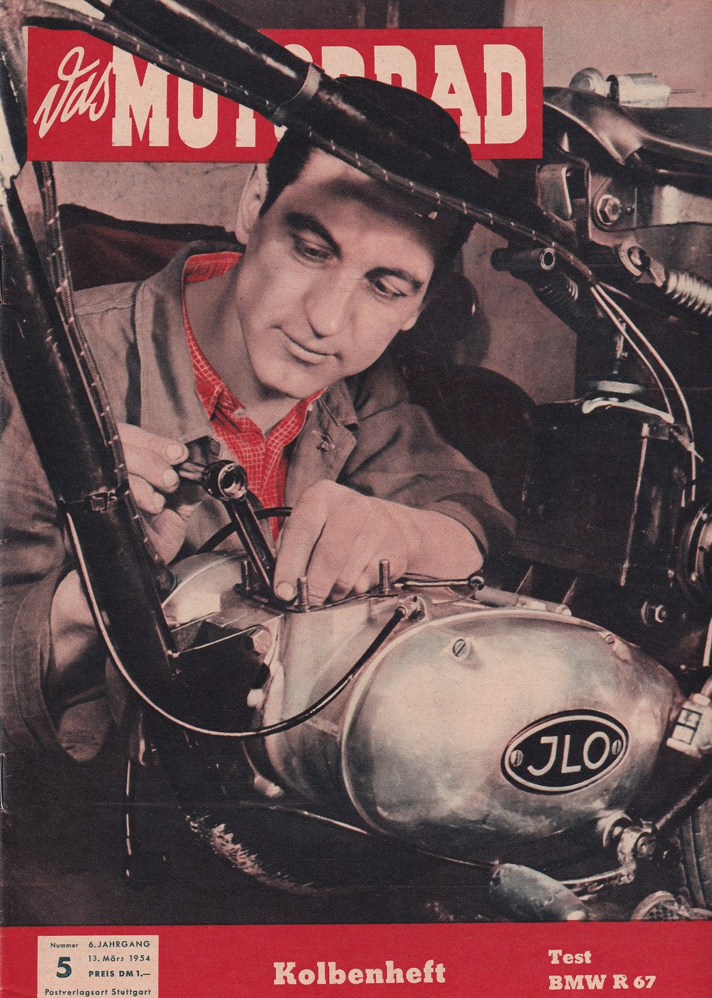 Motorrad Revista Alemania 1954-05 Edición original