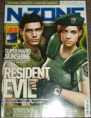 N-Zone Magazin Deutschland 2002-09 Chris Redfield Jill Valentine