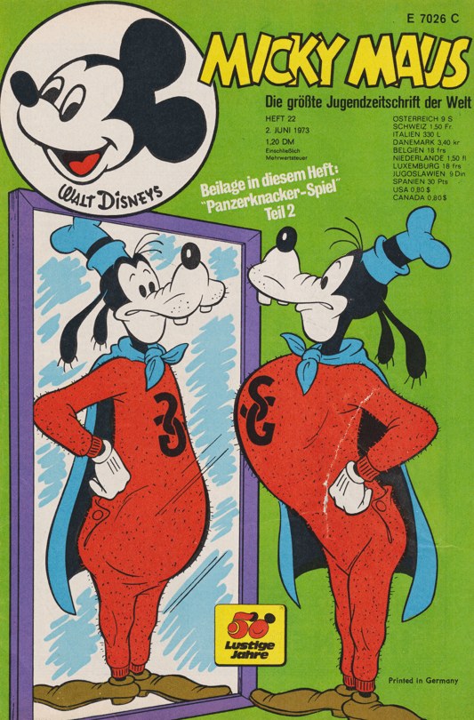Micky Maus Magazine Germany 1973-22 – Goofy – Original Print Issue