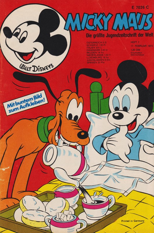 Micky Maus Magazine Germany 1973-07 – Micky Maus Pluto – Original Print Issue