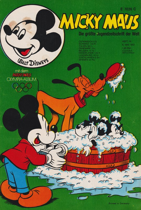 Micky Maus Magazin Deutschland 1972-19 Micky Maus Pluto
