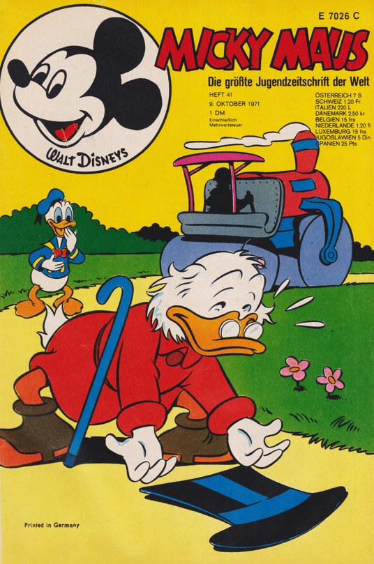 Micky Maus Revista Alemania 1971-41 – Donald Duck Scrooge McDuck – Edición original