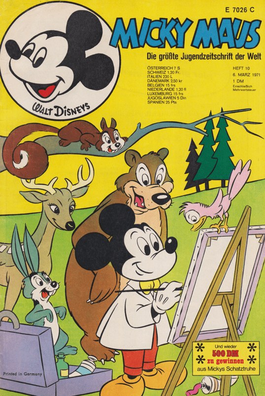 Micky Maus Revista Alemania 1971-10 – Micky Maus – Edición original