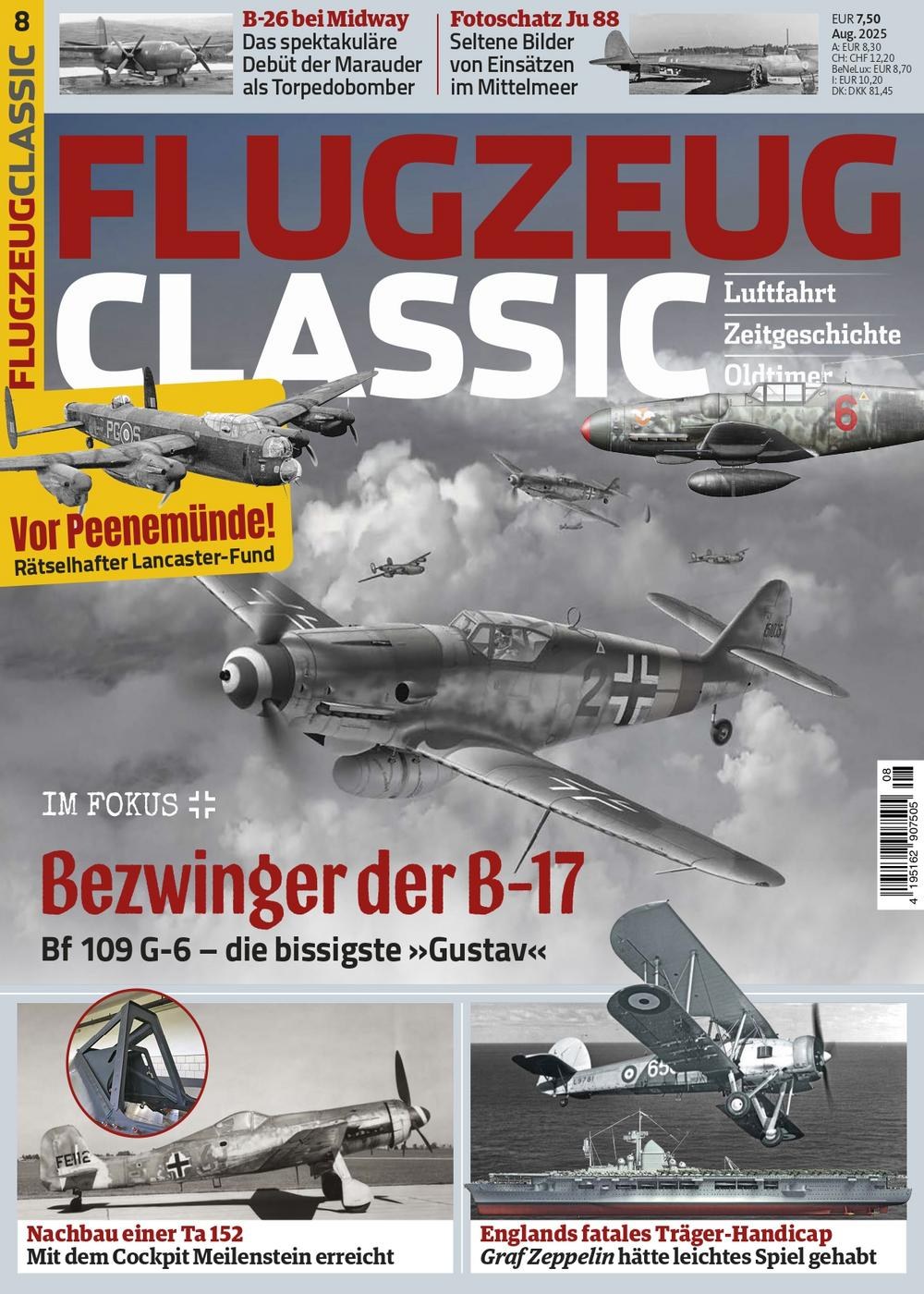 Flugzeug Classics Revista Alemania 2025-08 Edición original