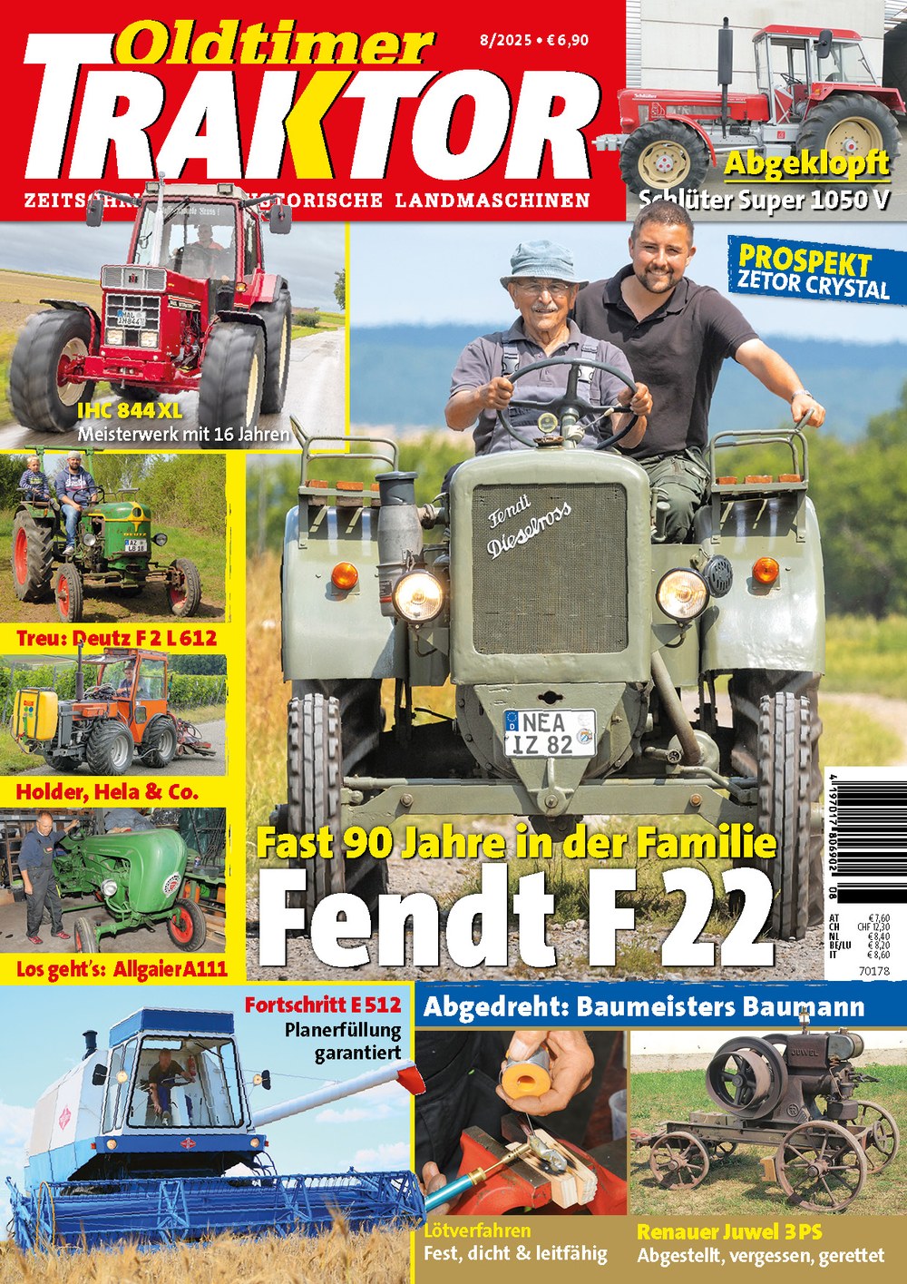 Oldtimer Traktor Revista Alemania 2025-08 Edición original
