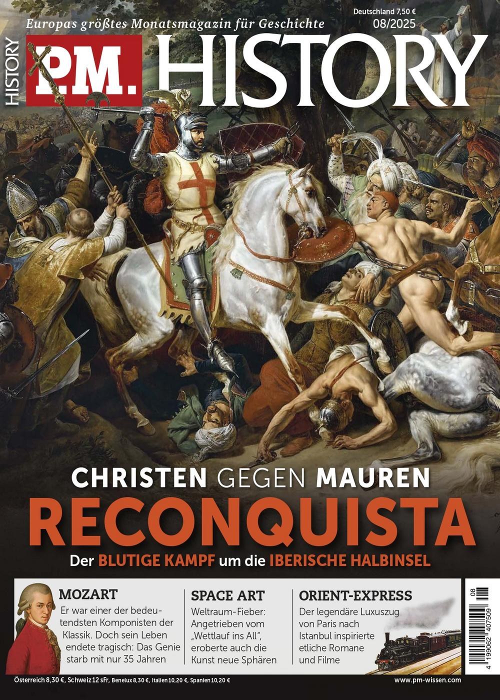 PM History Lehti Saksa 2025-08 – Mozart – Alkuperäinen painos