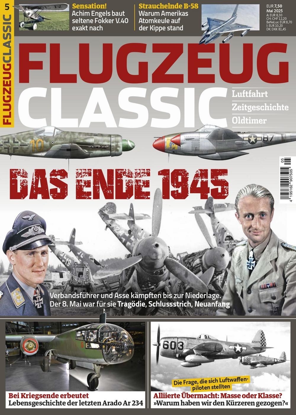 Flugzeug Classics Revista Alemania 2025-05 Edición original