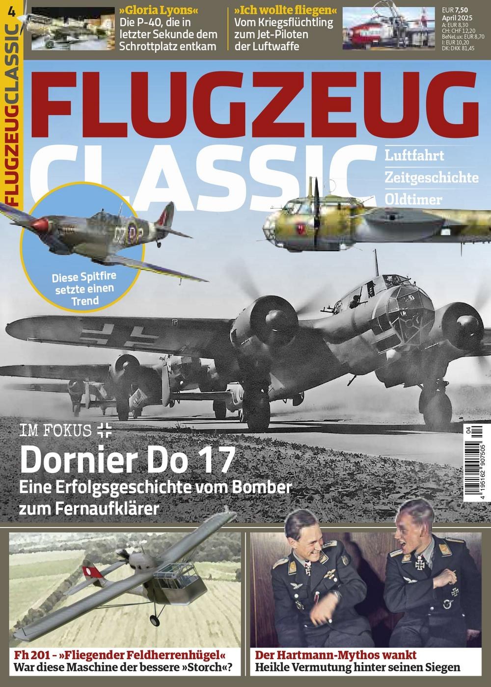Flugzeug Classics Magazine Germany 2025-04 – Erich Hartmann – Original Print Issue
