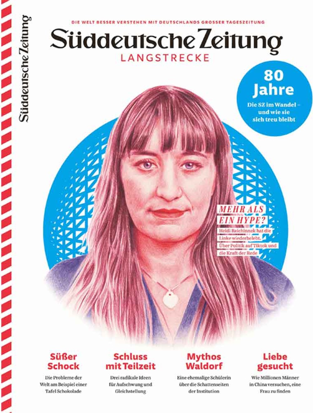 SZ Langstrecke Magazine Germany 2025-04 – Heidi Reichinnek – Original Print Issue