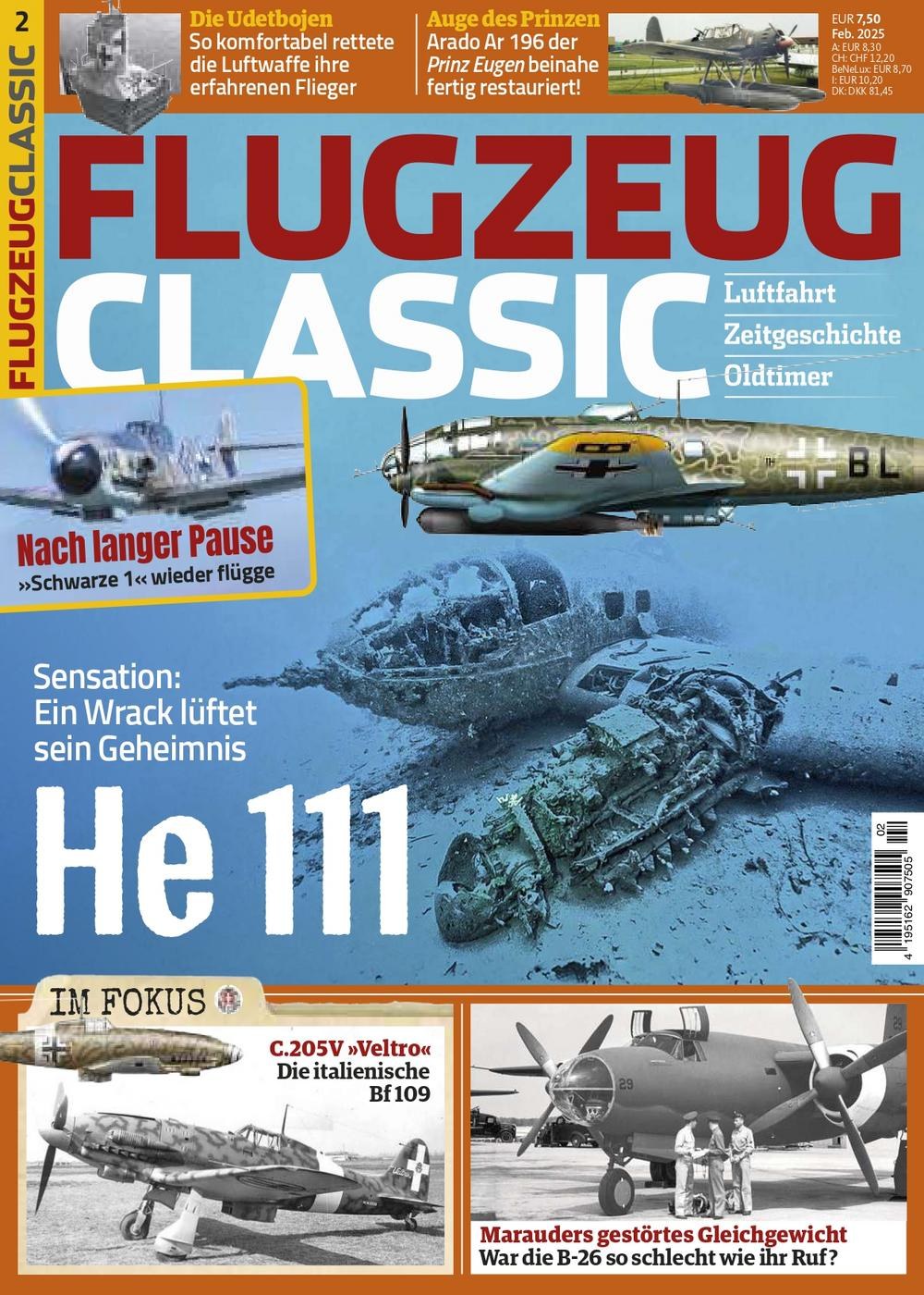 Flugzeug Classics Magazine Germany 2025-02 Original Print Issue