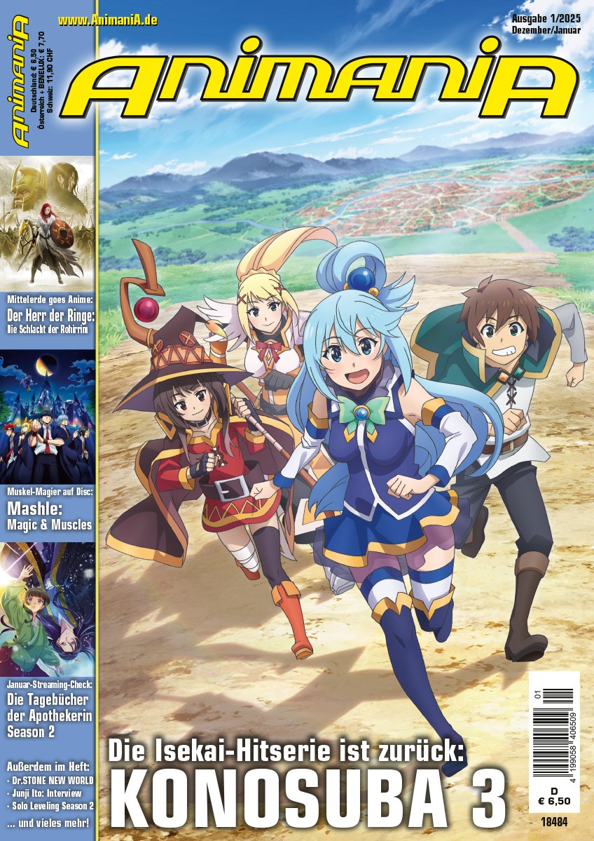Animania Magazin Deutschland 2025-01 Anime Manga KonoSuba 3