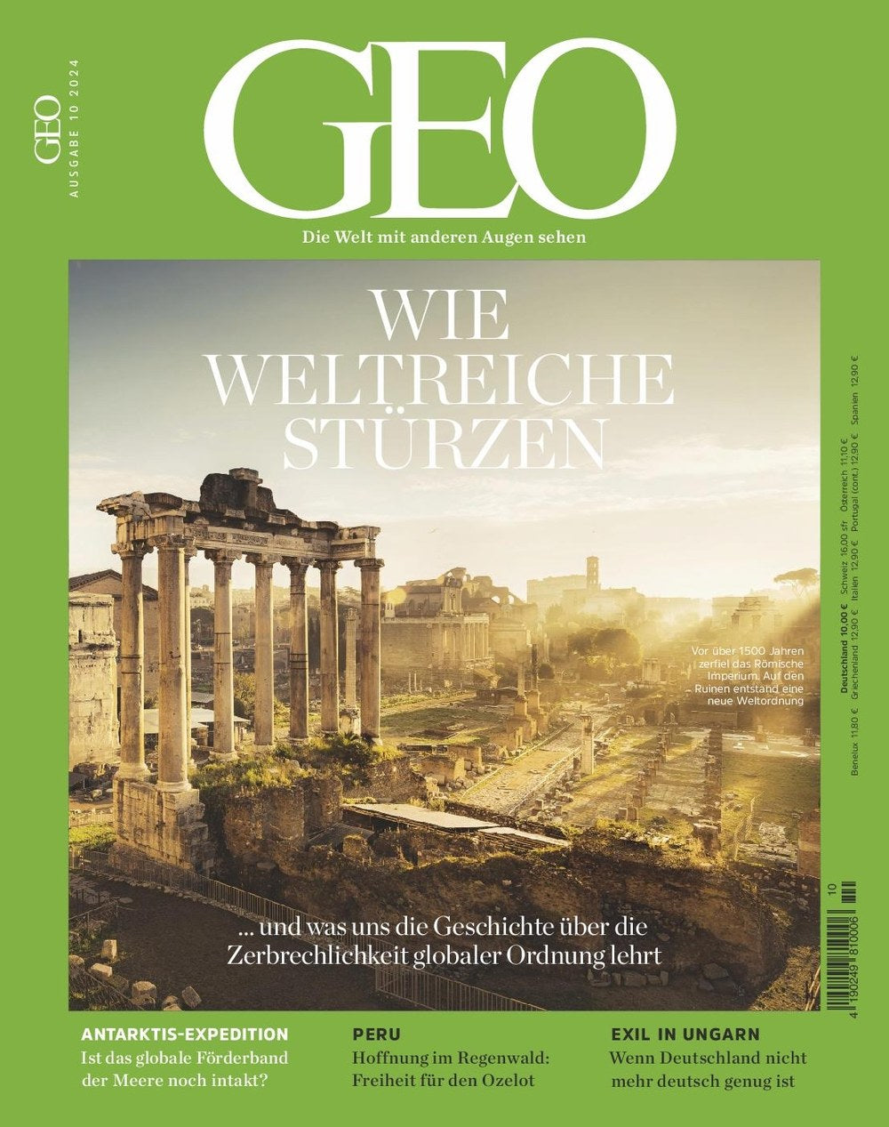 Geo Magazin Magazin Deutschland 2024-10 Untergang Von Weltreichen Römisches Reich Zerfall Globaler Ordnung