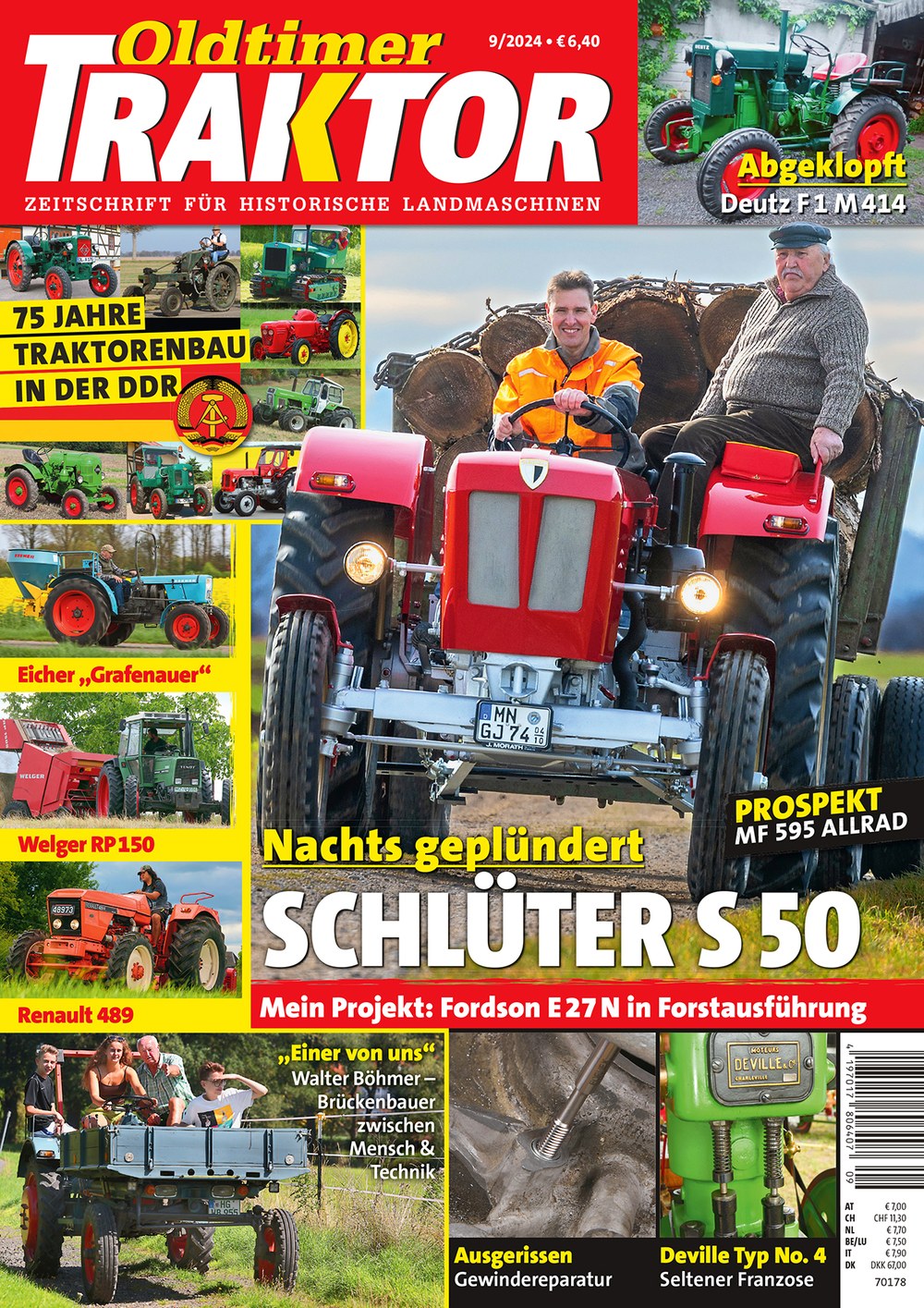 Oldtimer Traktor Magasin Tyskland 2024-09 – Walter Böhmer – Originaludgave